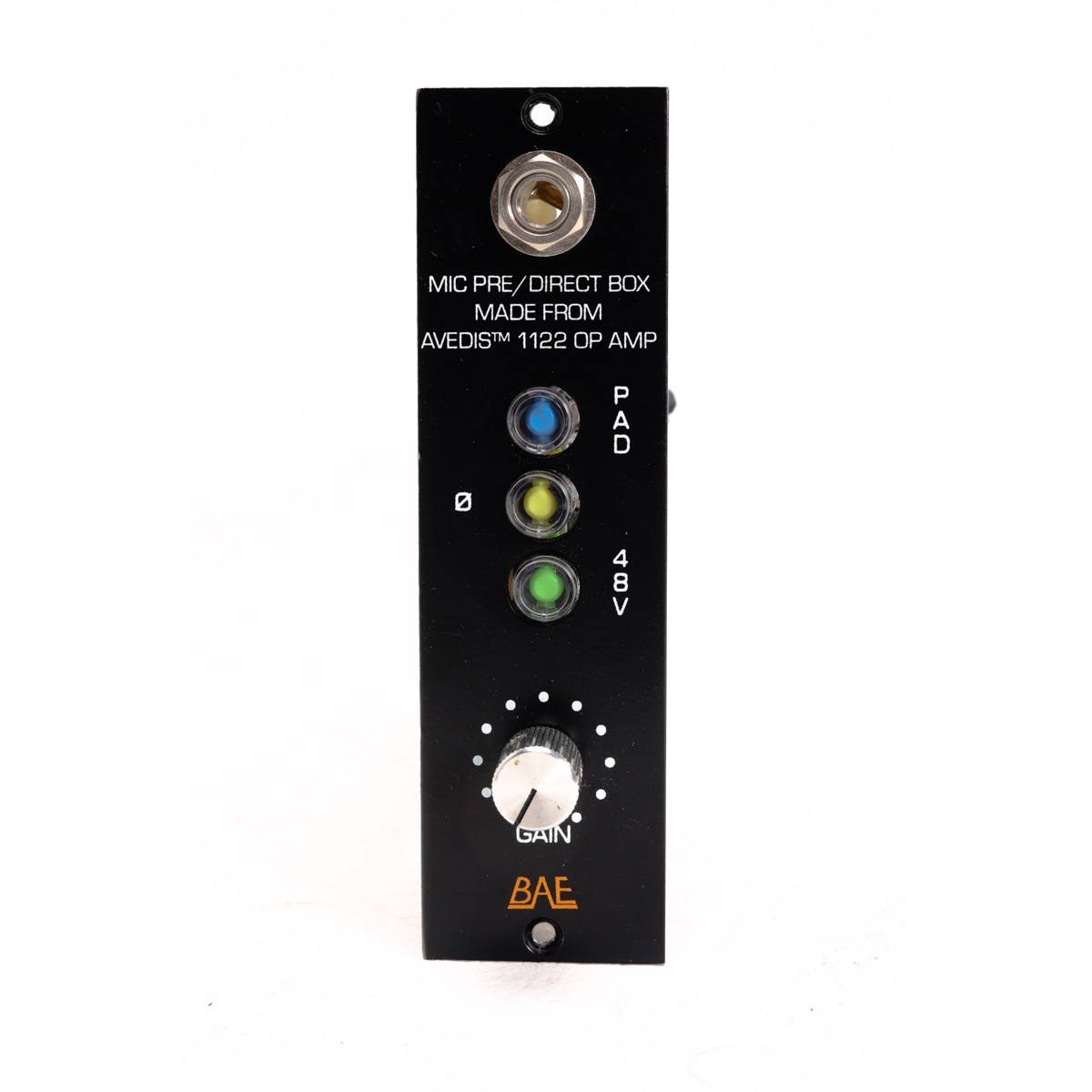 BAE 312ADI (No SN)-3 copy BAE 312 ADI Mic Pre/DI 500 Series Module (Used) #4