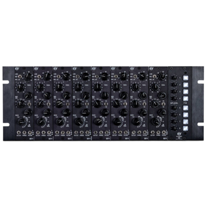H2 Audio 8 Channel Rack loaded with 8 x 0011 Helios Series EQ/Pres ...