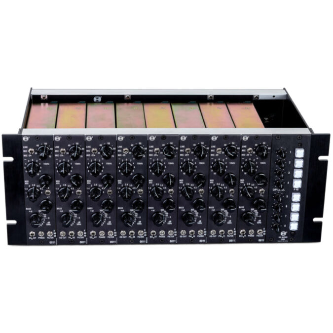 H2 Audio 8 Channel Rack loaded with 8 x 0011 Helios Series EQ/Pres ...