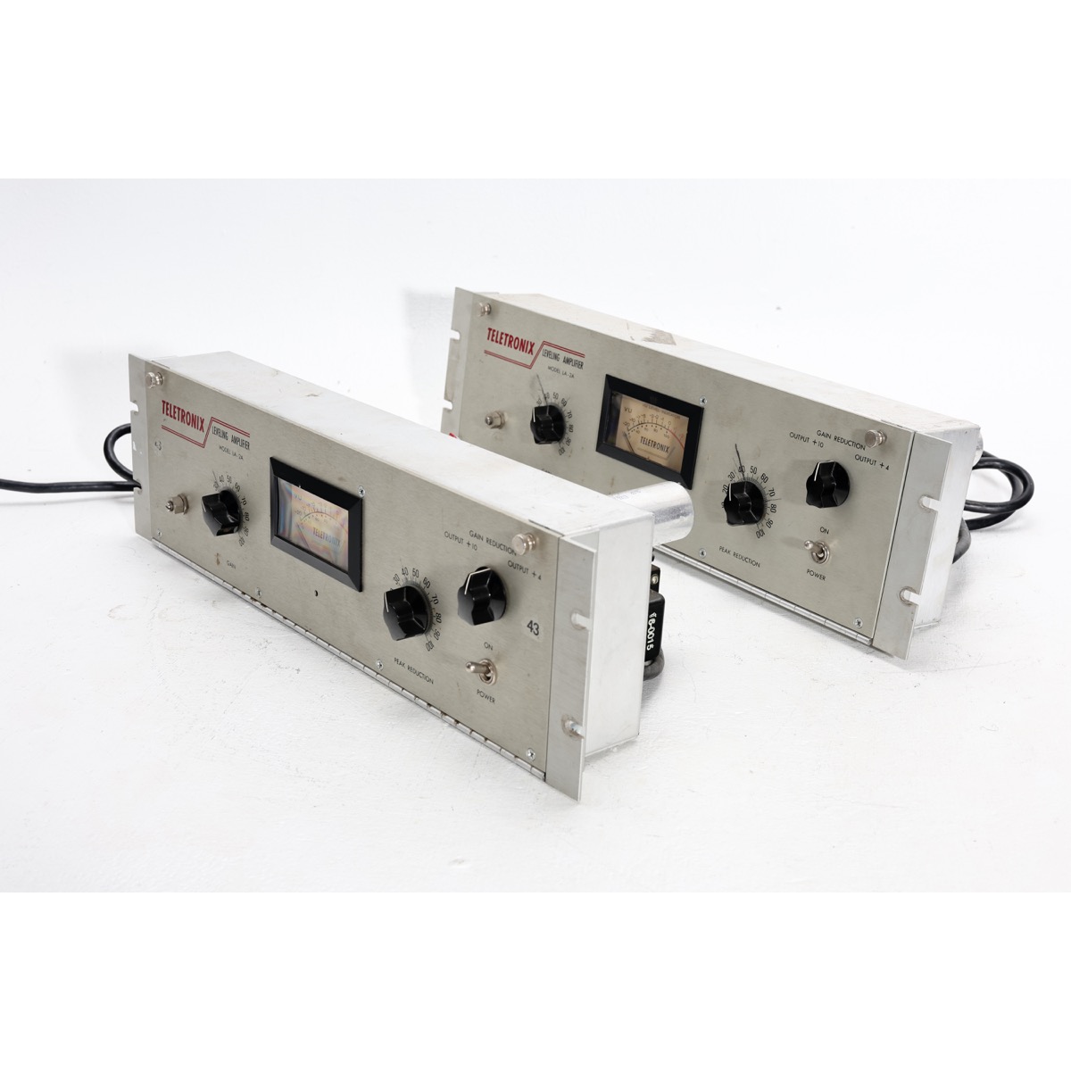 Harman Teletronix LA2A pair (03046 03048)-3 Teletronix LA-2A Leveling Amplifier (Vintage) Urei Harman Pair Opto Compressors