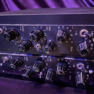 Helios 0011 (Vintage) Racked Pair EQ/Pre’s with Lustraphone Transformers