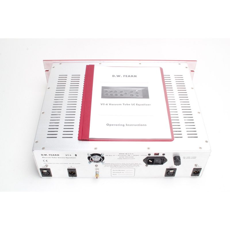 D.W. Fearn VT5 Dual Channel Vacuum Tube Equalizer Sonic Circus