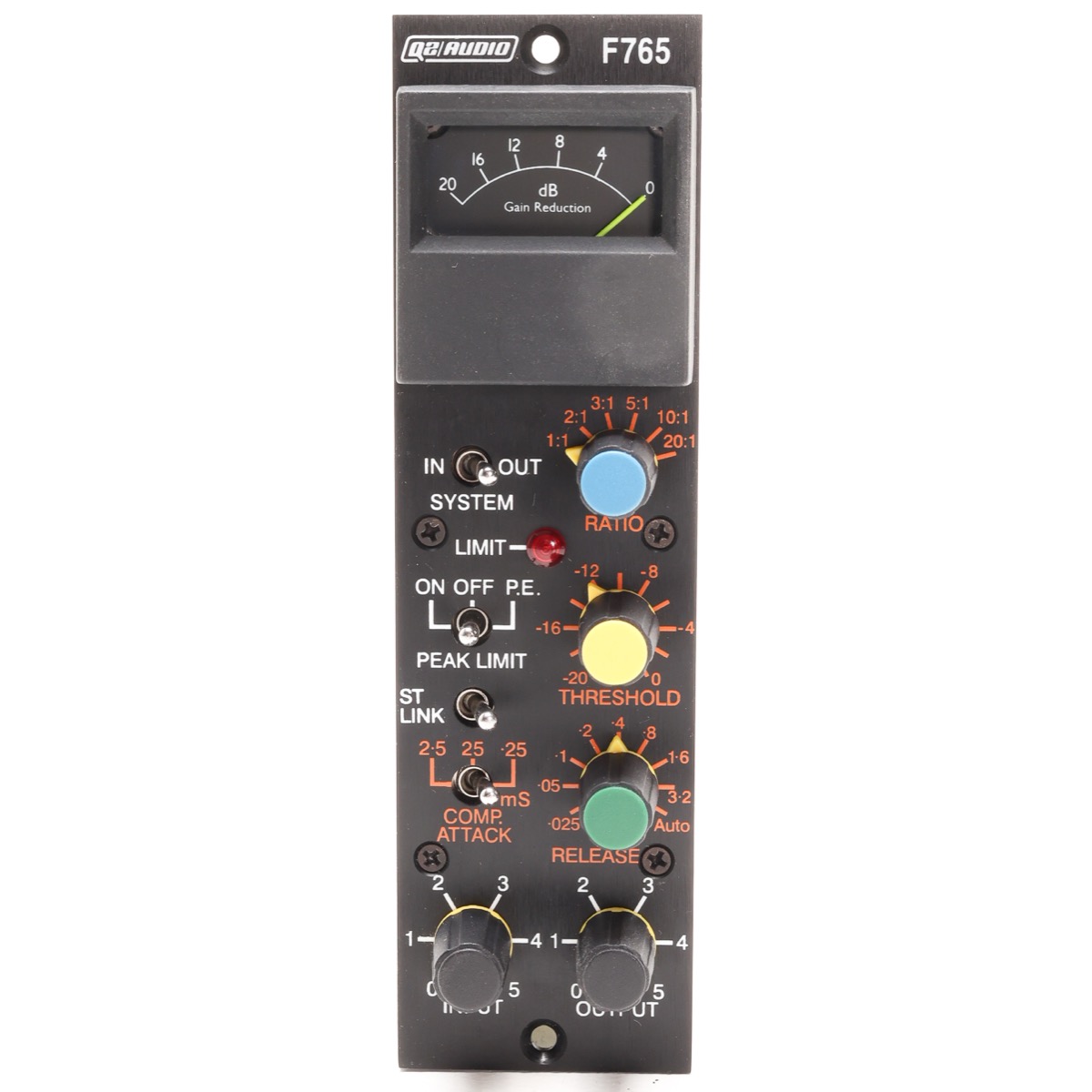Q2 Audio F765-29 copy Q2 Audio F765 500 Series Compex Compressor/Limiter (Used)
