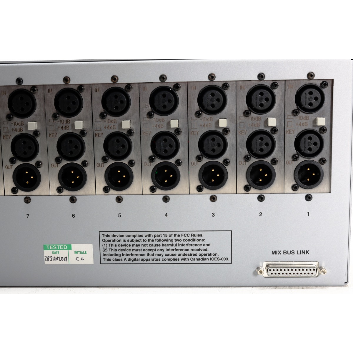 SSL 629935X2 XLogic X-Rack 8x XR618 (XRK2432)-1 copy Solid State Logic X-Rack Loaded with 8 XR618 Dynamics Modules (Used)