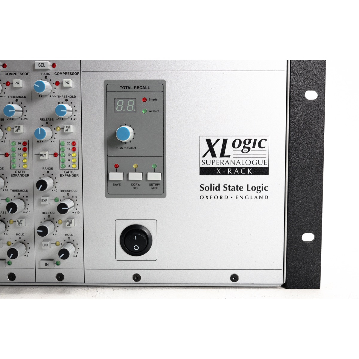 SSL 629935X2 XLogic X-Rack 8x XR618 (XRK2432)-4 copy Solid State Logic X-Rack Loaded with 8 XR618 Dynamics Modules (Used)