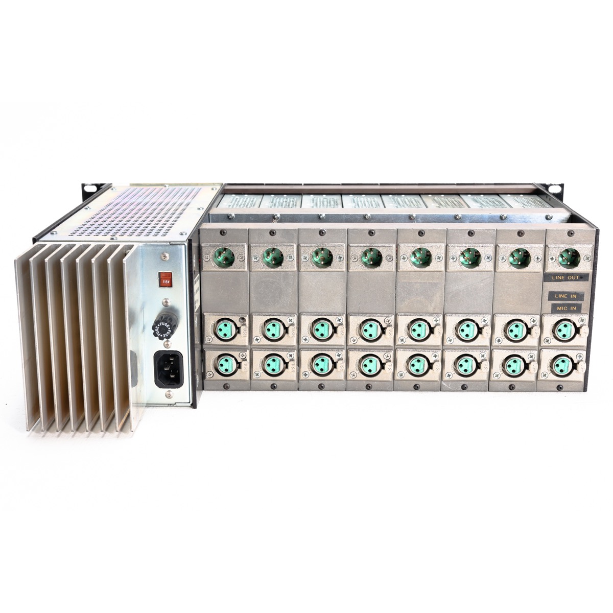 Summit Audio Rack 8x M210 (8MP109901-2 copy Summit Audio rack of 8 x M210 Tube Mic Preamps (Vintage)
