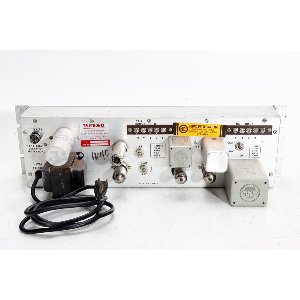 Teletronix LA2A (1517)-3 copy Teletronix LA2A (Vintage) Tube Opto Compressor Circa 1967