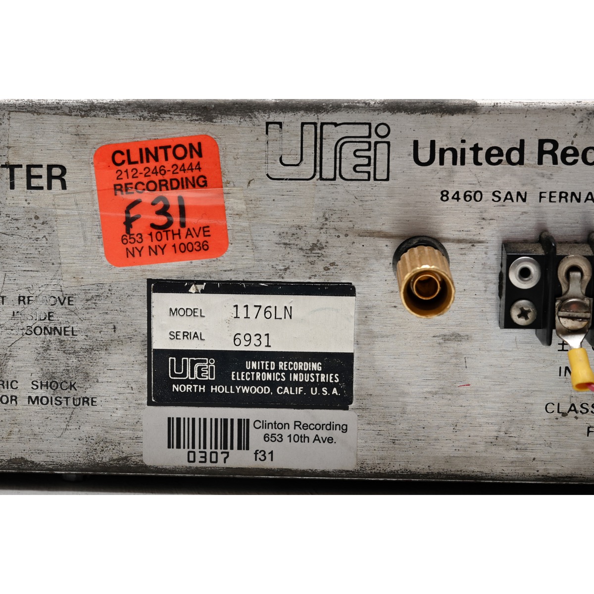 Urei 1176LN (6931)-1 copy Urei 1176LN Blackface Rev D (Vintage) FET Compressor