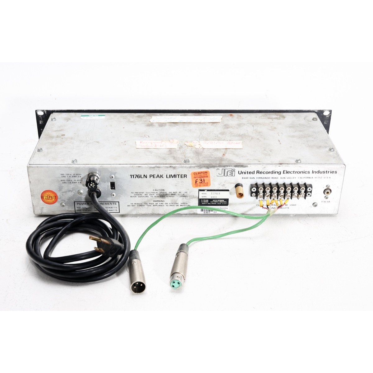 Urei 1176LN (6931)-4 copy Urei 1176LN Blackface Rev D (Vintage) FET Compressor