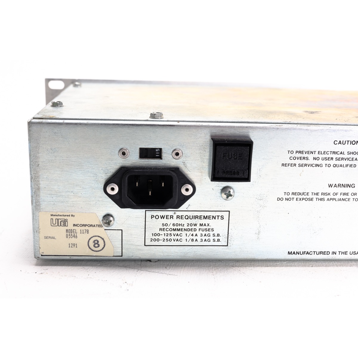 Urei 1178 (05546) -3 copy Urei 1178 Dual Peak Limiter (Vintage) #2