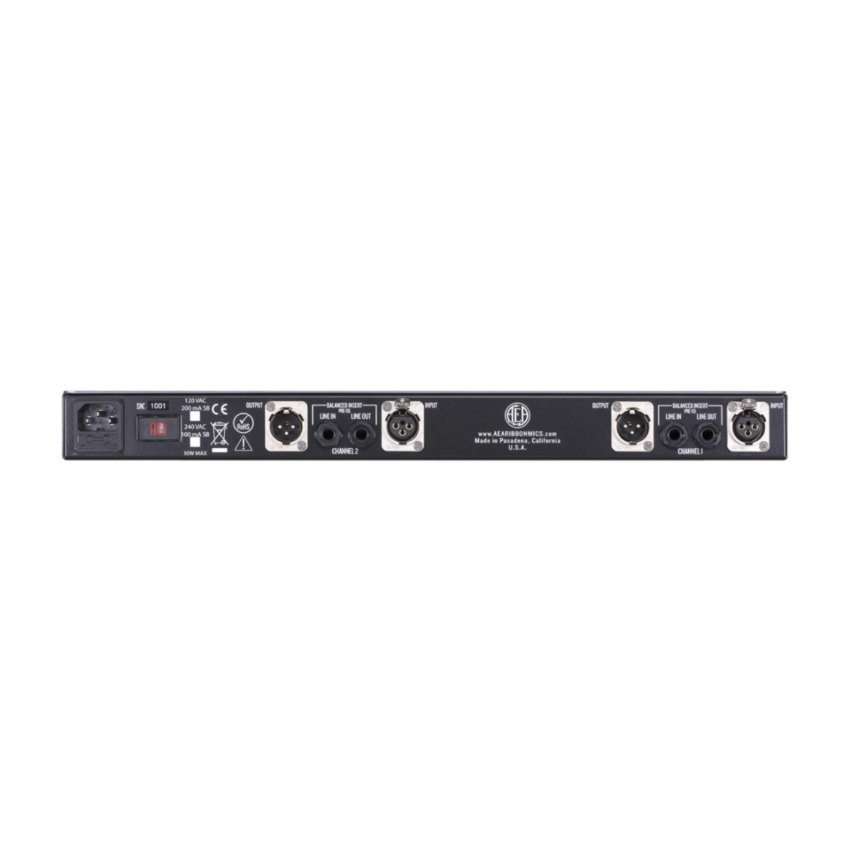 aea-rpq3_3 AEA RPQ3 Two-Channel Full-Rack Mic Preamp with EQ