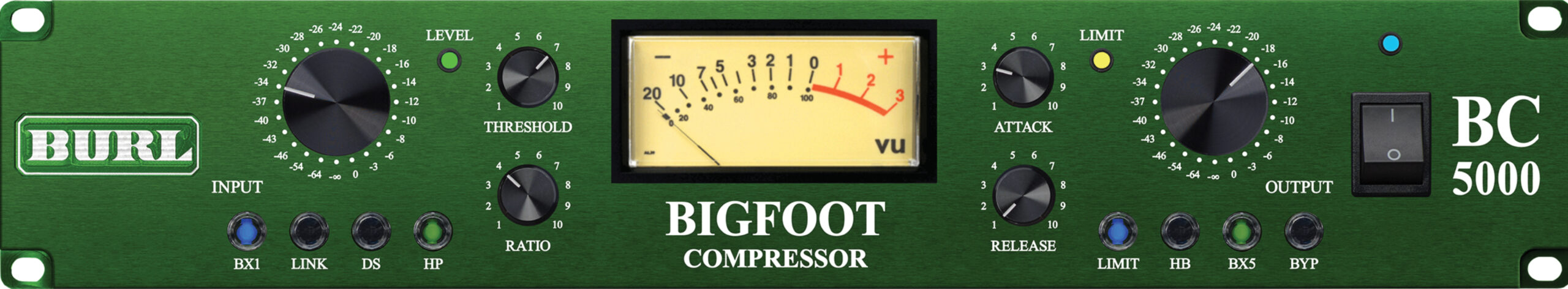 Front BURL Audio BC5000 BIGFOOT Optical Compressor with Limiter